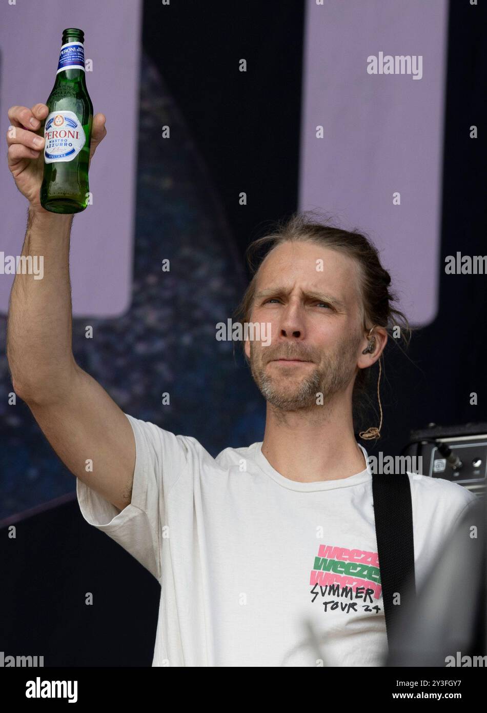 Razorlight Performing at the Victorious Festival 2024 , Southsea, Portsmouth, UK, 23rd August 2024 photo by Linda unham Stock Photo