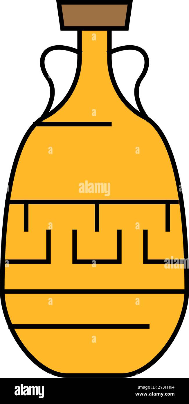 stylish amphora icon color illustration Stock Vector Image & Art - Alamy