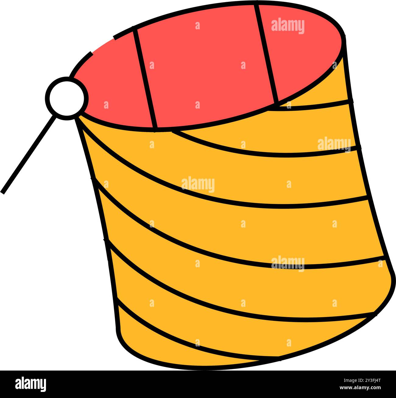 frameless kite flying icon color illustration Stock Vector Image & Art ...