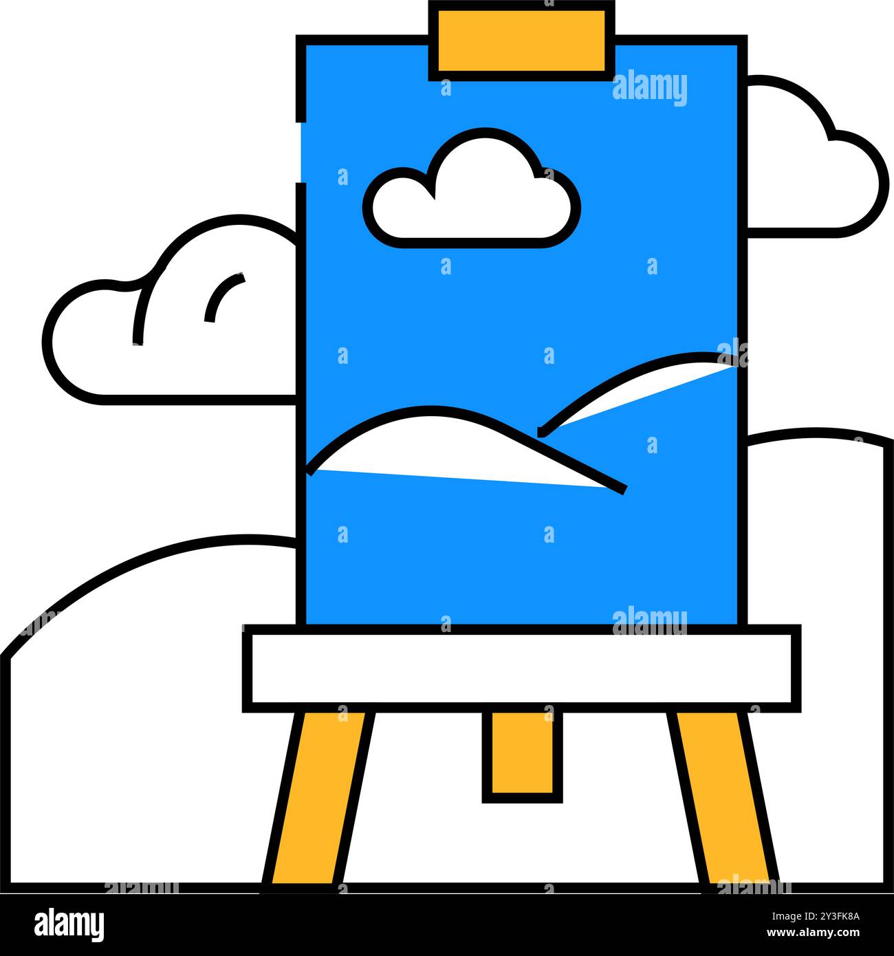 art school icon color illustration Stock Vector Image & Art - Alamy