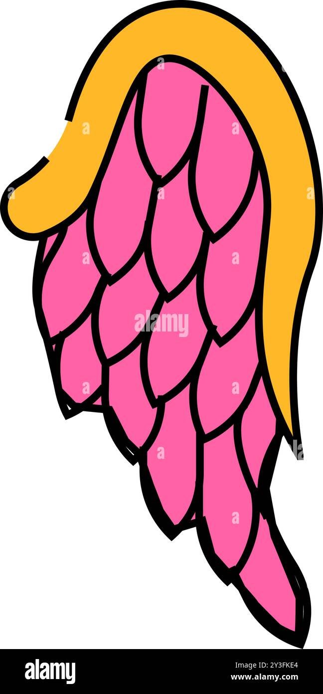 angel wing icon color illustration Stock Vector Image & Art - Alamy