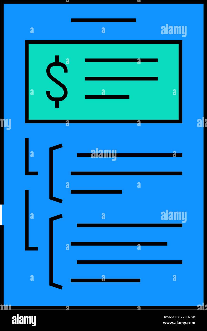 budgeting business process icon color illustration Stock Vector Image ...