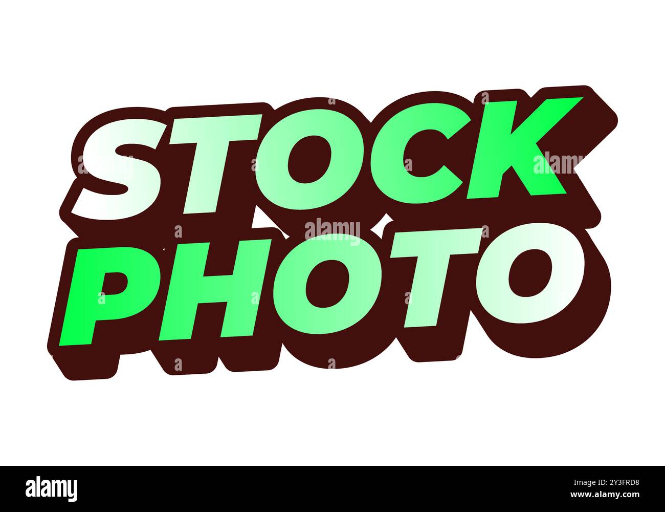 Stock photo. Text effect design in 3D style with modern colors Stock ...