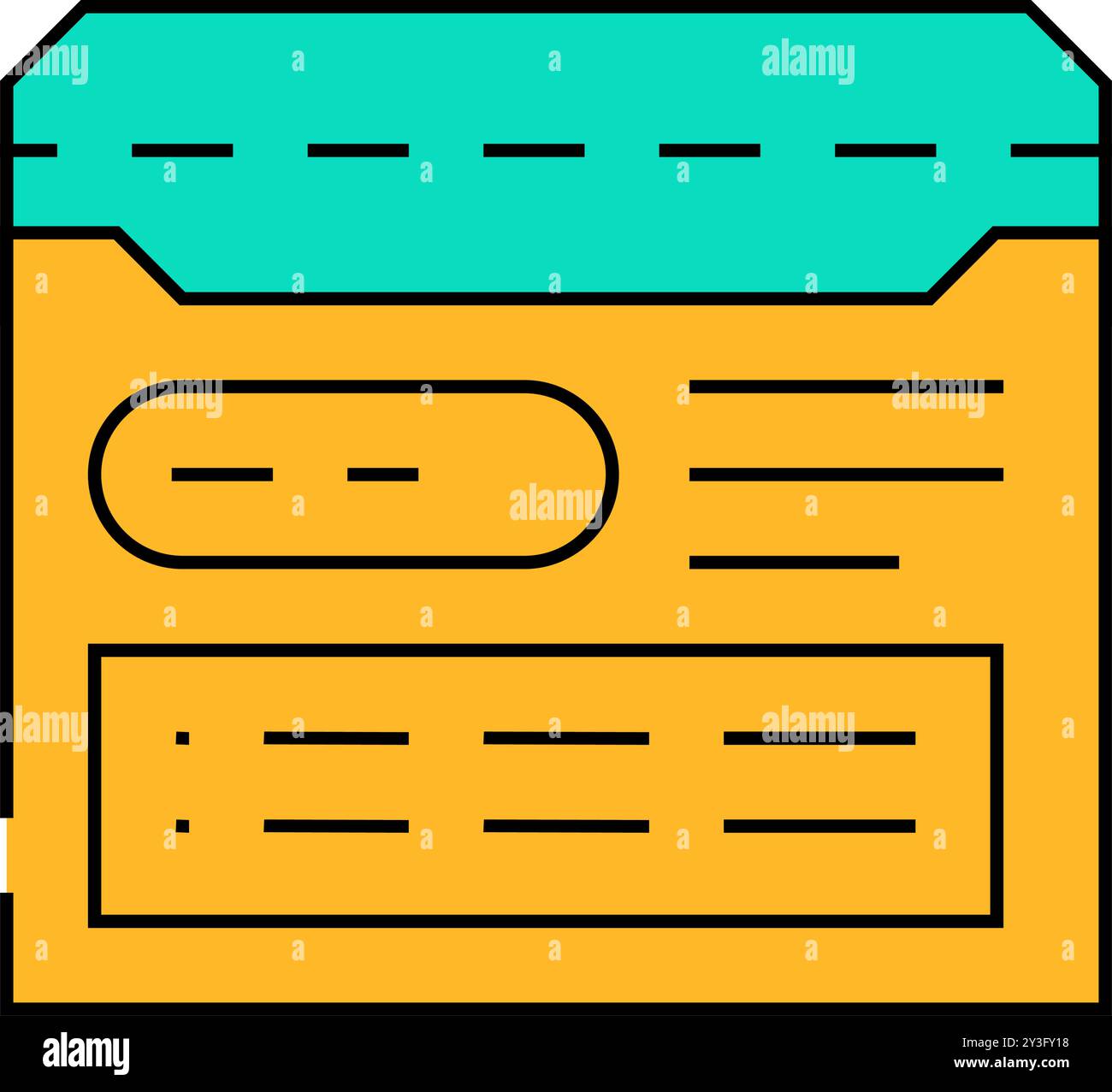 job folder icon color illustration Stock Vector Image & Art - Alamy