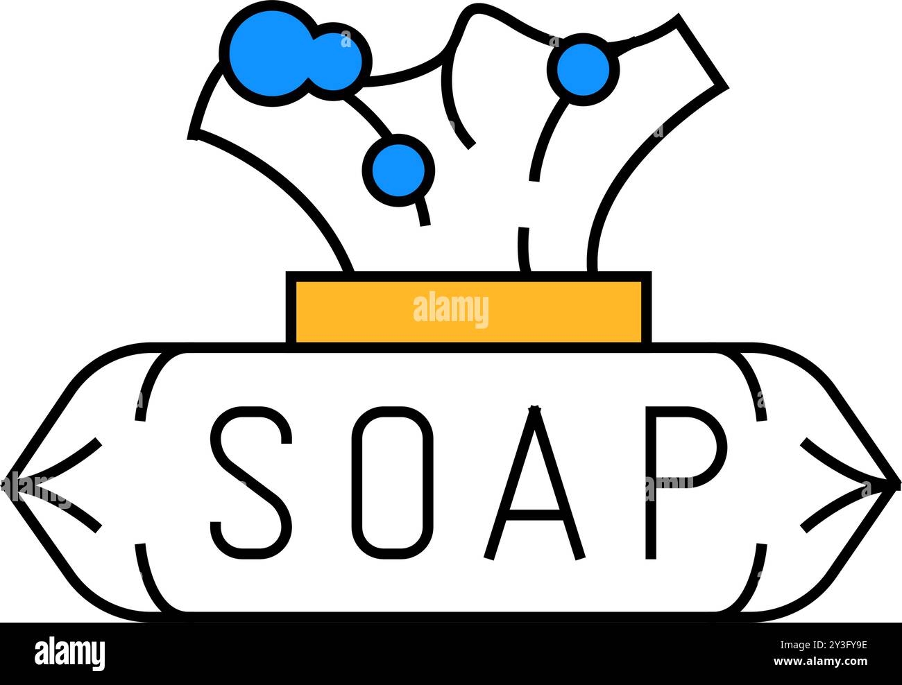 soap wipes icon color illustration Stock Vector Image & Art - Alamy