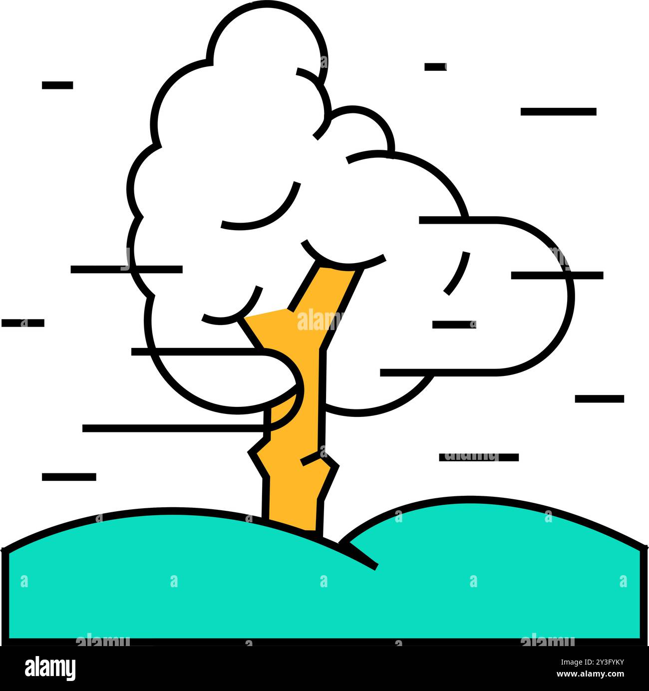 fog weather icon color illustration Stock Vector Image & Art - Alamy