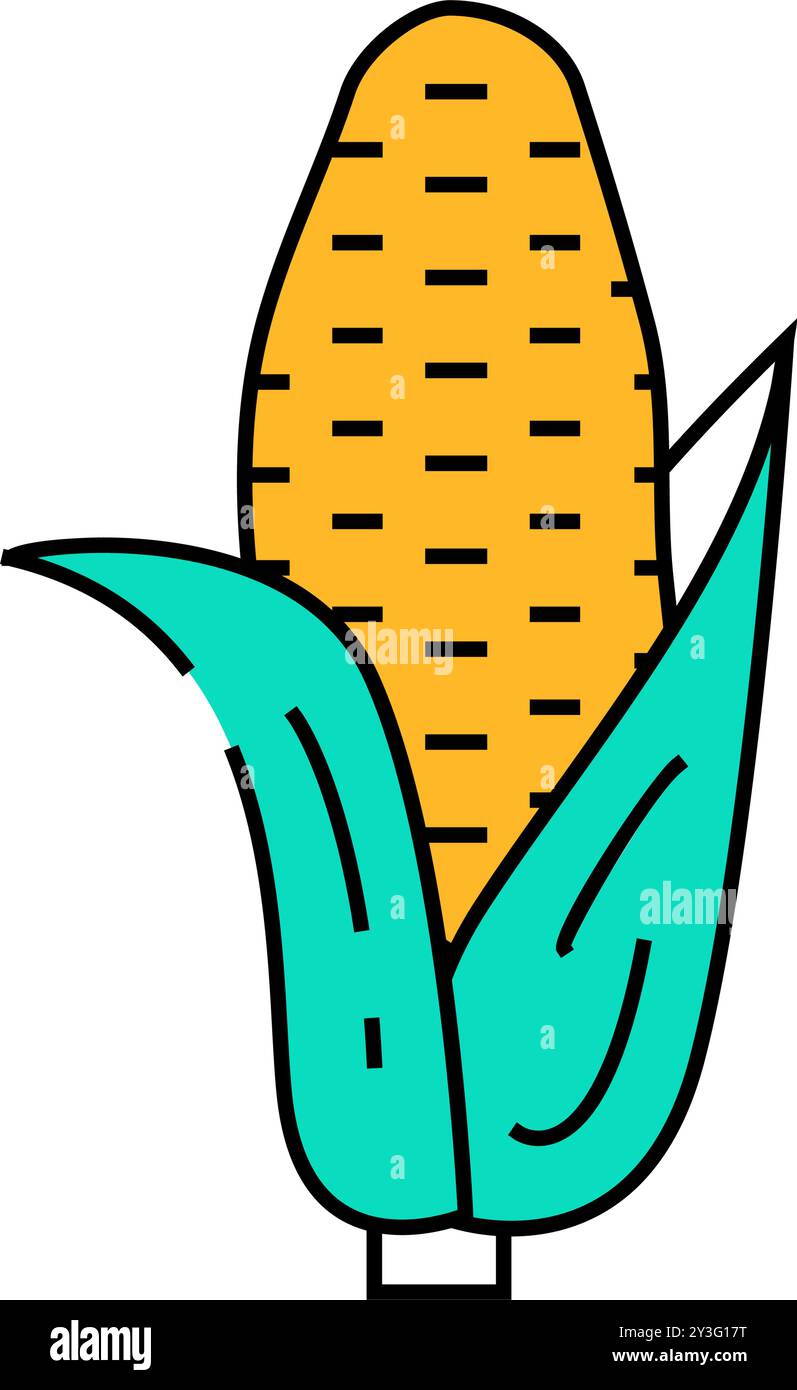 purple corn icon color illustration Stock Vector Image & Art - Alamy