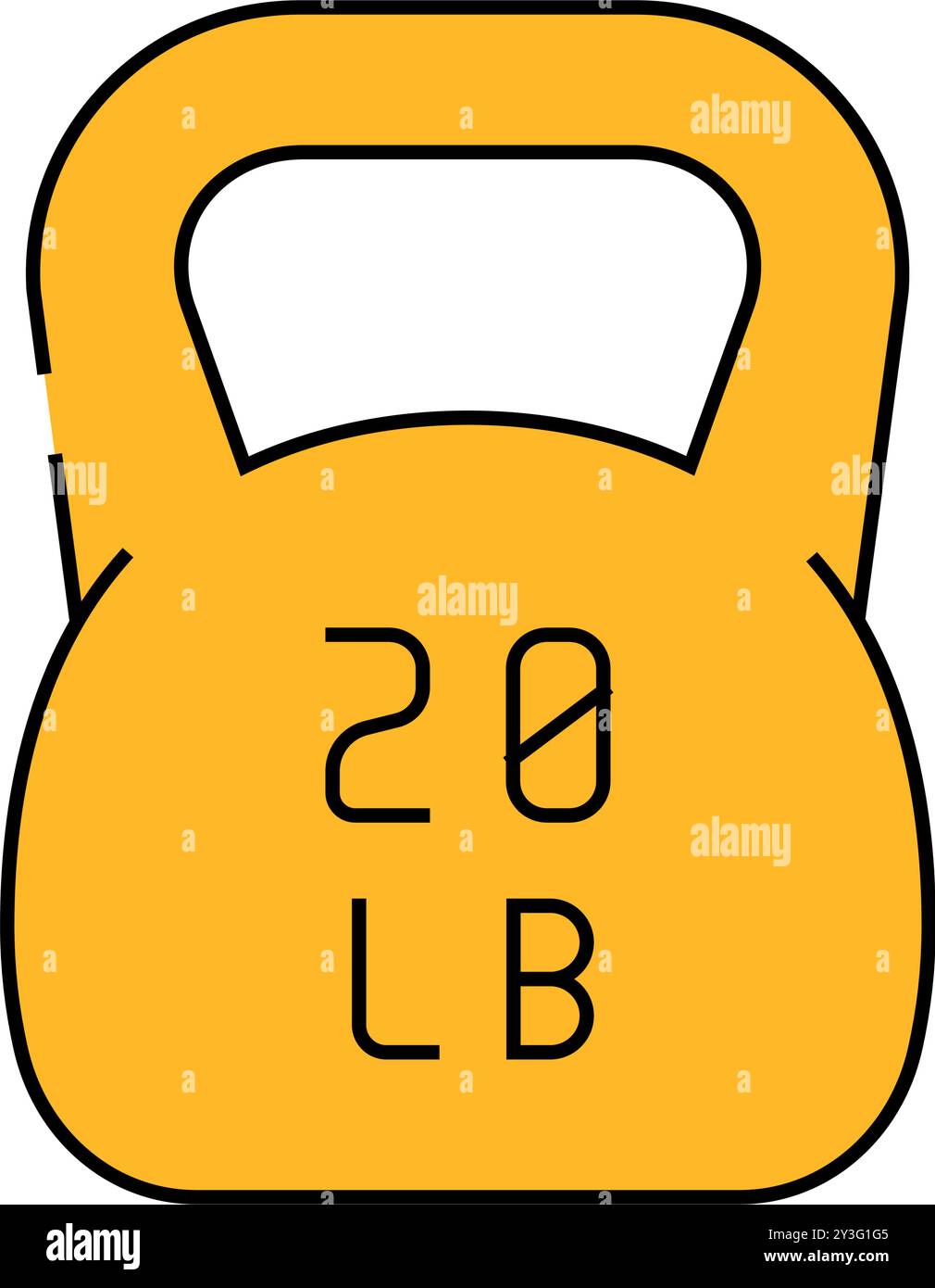kettlebell fitness sport icon color illustration Stock Vector Image ...