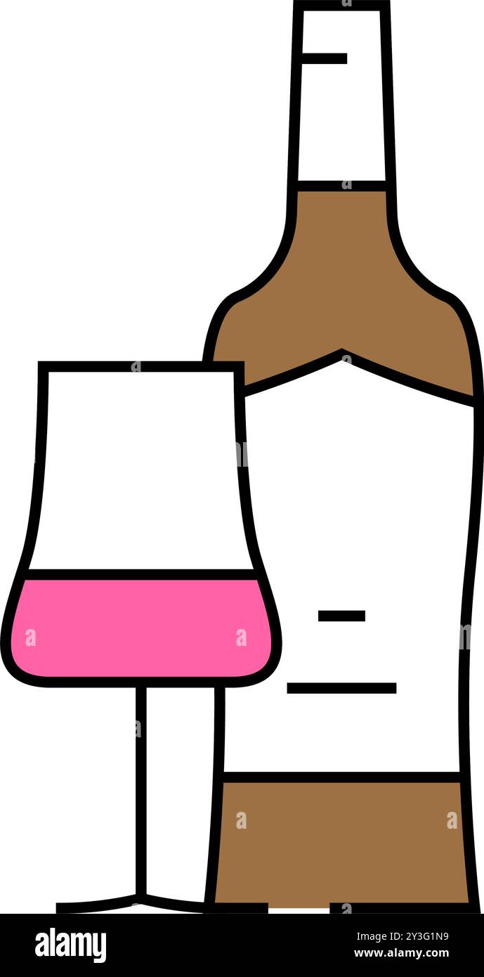 cabernet sauvignon red wine icon color illustration Stock Vector Image ...