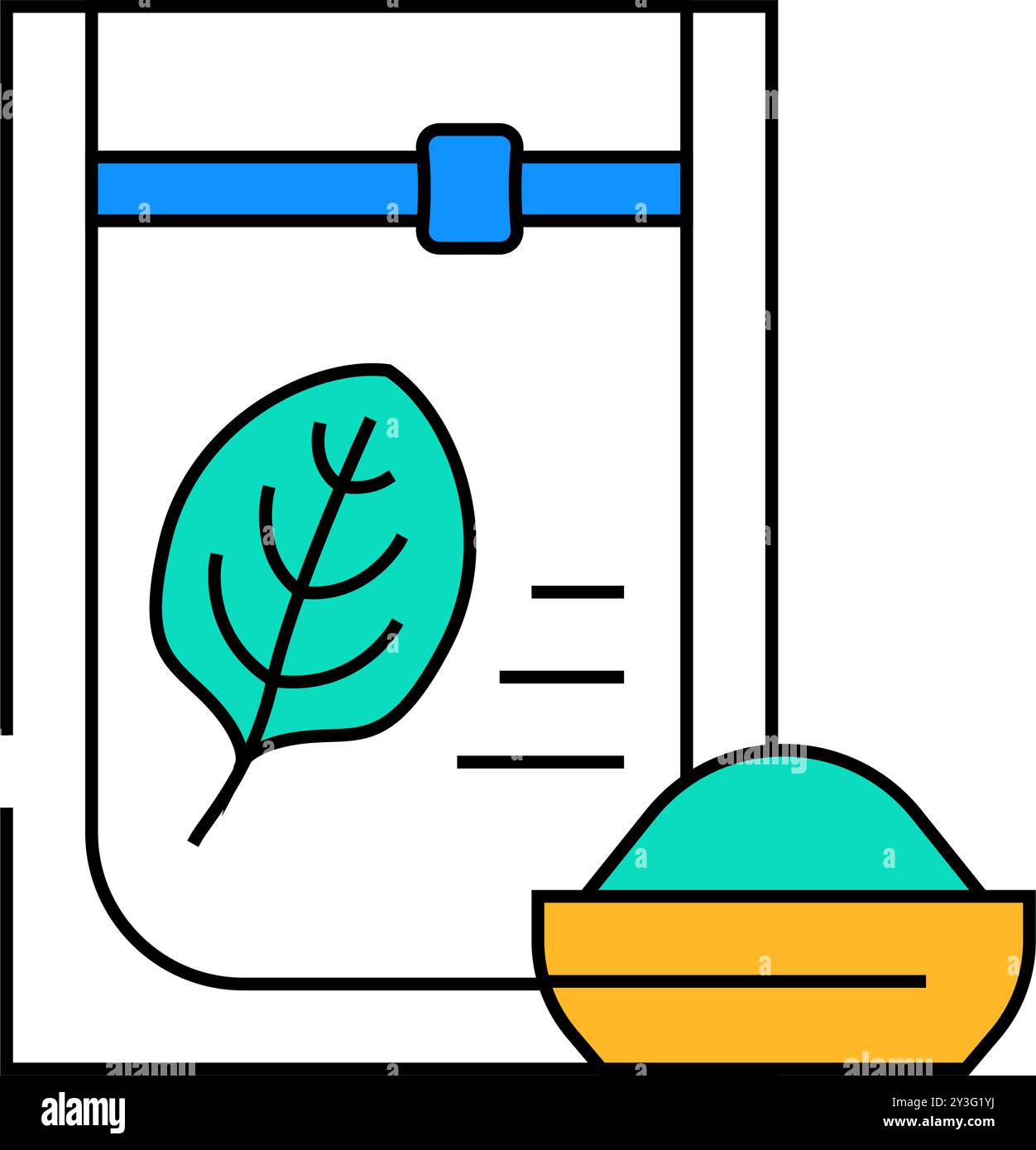 dried spinach icon color illustration Stock Vector Image & Art - Alamy