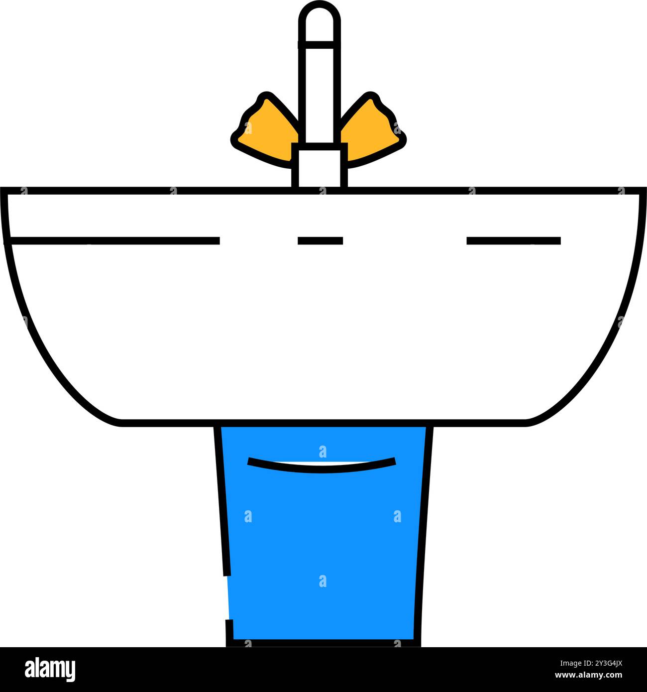sink bathroom interior icon color illustration Stock Vector Image & Art ...