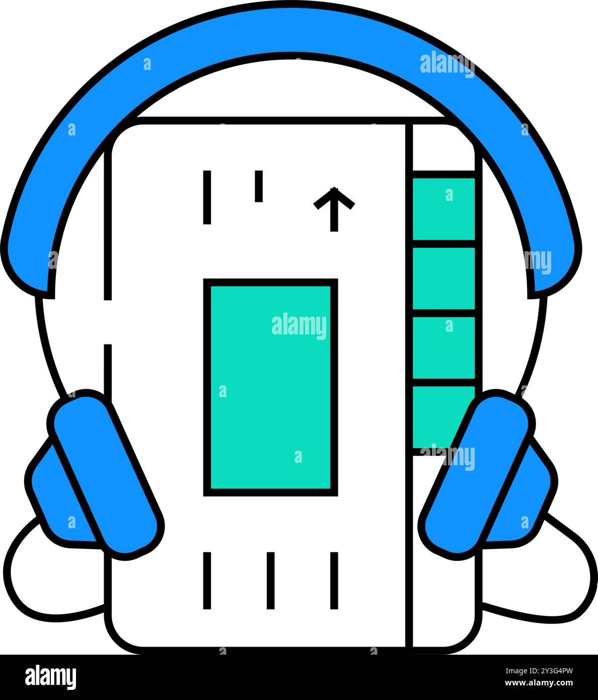 cassette audio player icon color illustration Stock Vector Image & Art ...