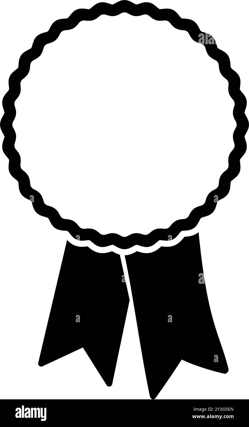 Badge with ribbon icon template. vector illustration Stock Vector Image ...