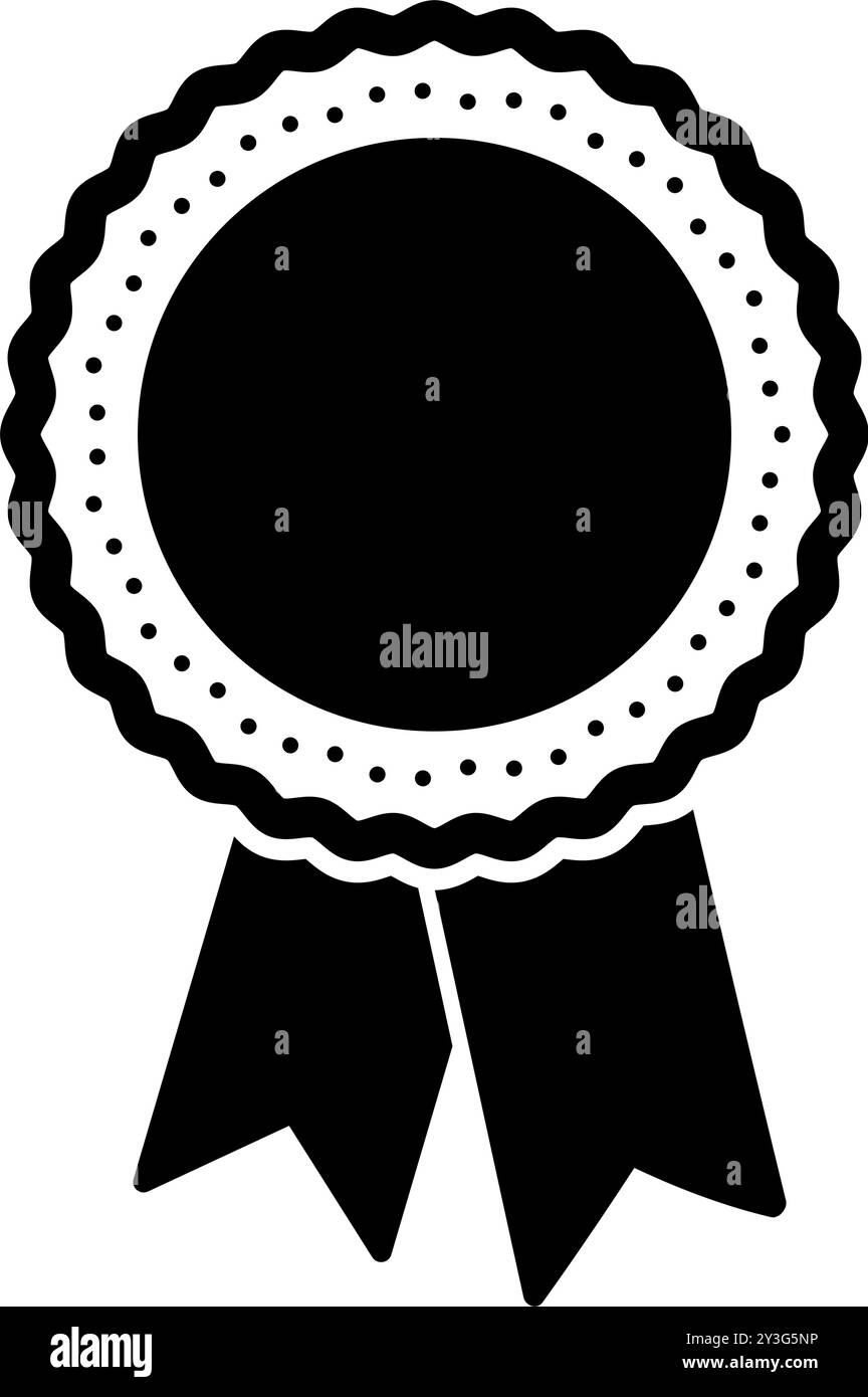 Badge with ribbon icon template. vector illustration Stock Vector Image ...