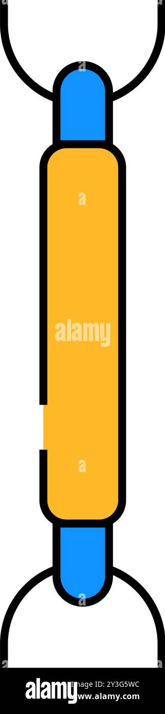 bar chain icon color illustration Stock Vector Image & Art - Alamy
