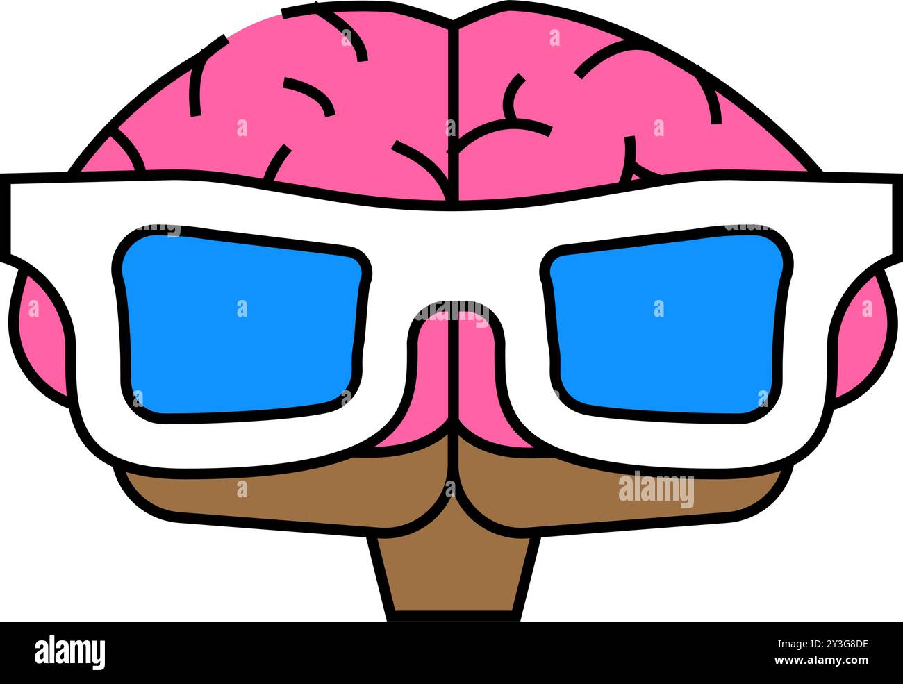 smart brain human icon color illustration Stock Vector Image & Art - Alamy