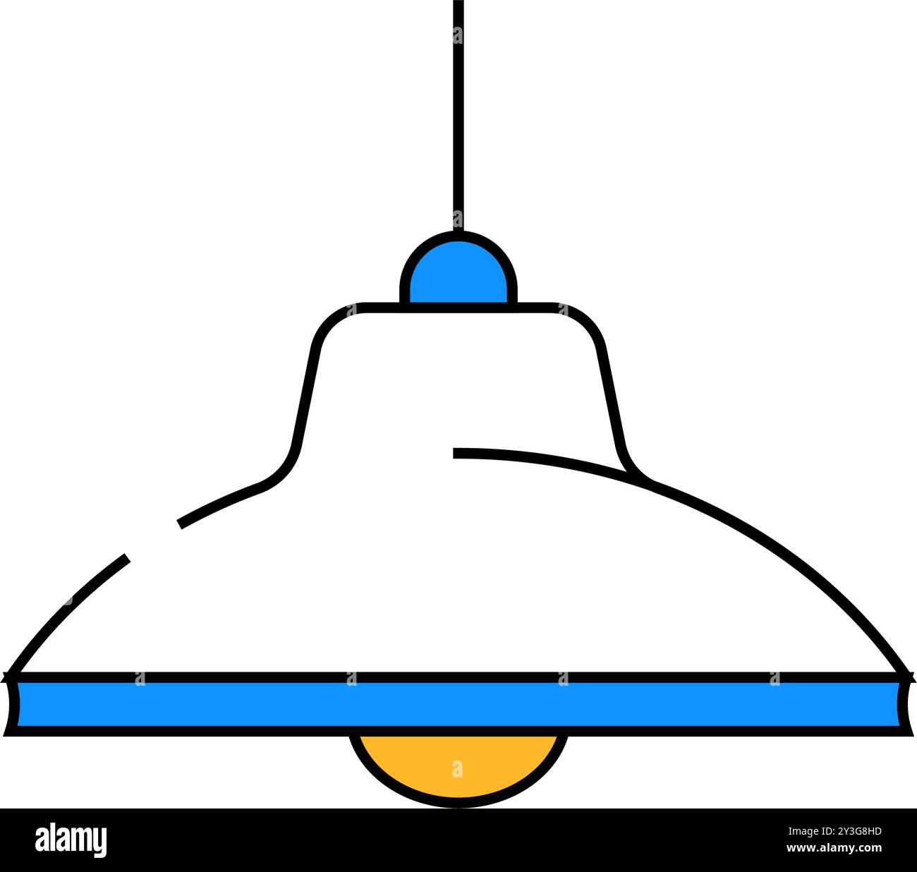 white lamp ceiling icon color illustration Stock Vector Image & Art - Alamy