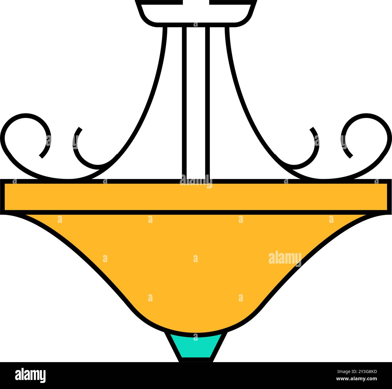 indoor lamp ceiling icon color illustration Stock Vector Image & Art ...