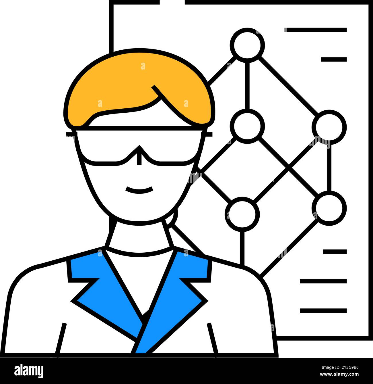 materials engineer technology icon color illustration Stock Vector ...