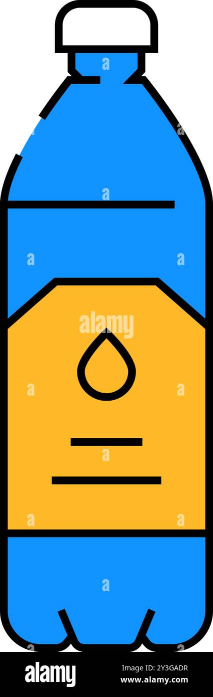 product water plastic bottle icon color illustration Stock Vector Image ...