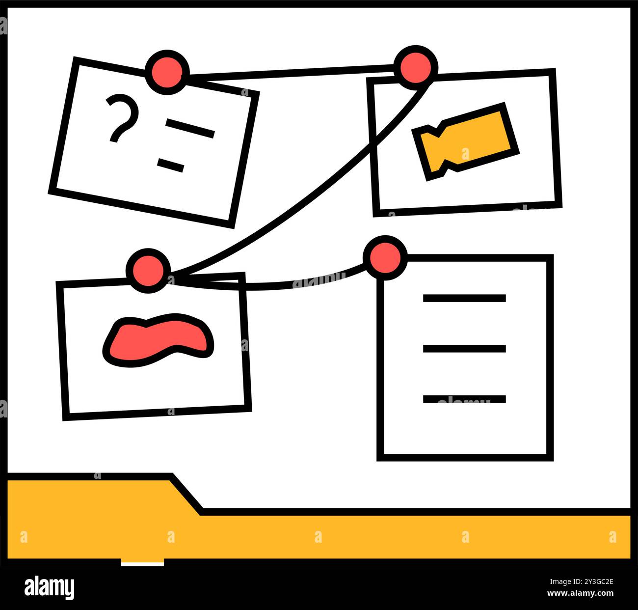 criminal investigation icon color illustration Stock Vector Image & Art ...