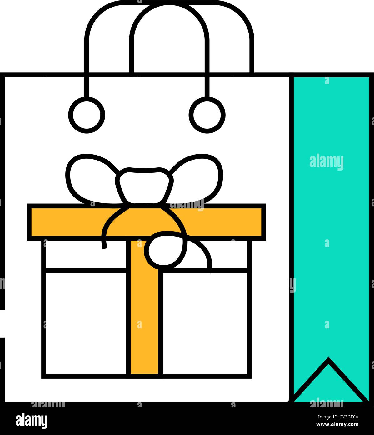bag package gift icon color illustration Stock Vector Image & Art - Alamy