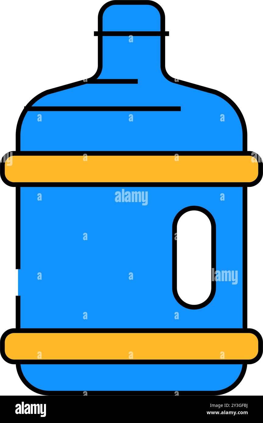 water plastic bottle icon color illustration Stock Vector Image & Art ...