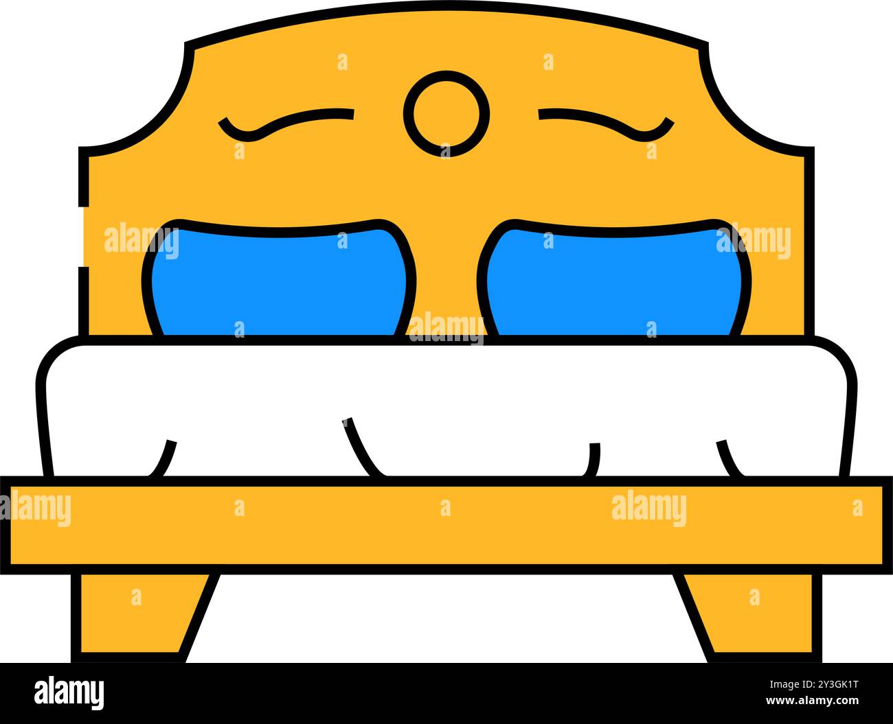 bedroom furniture icon color illustration Stock Vector Image & Art - Alamy