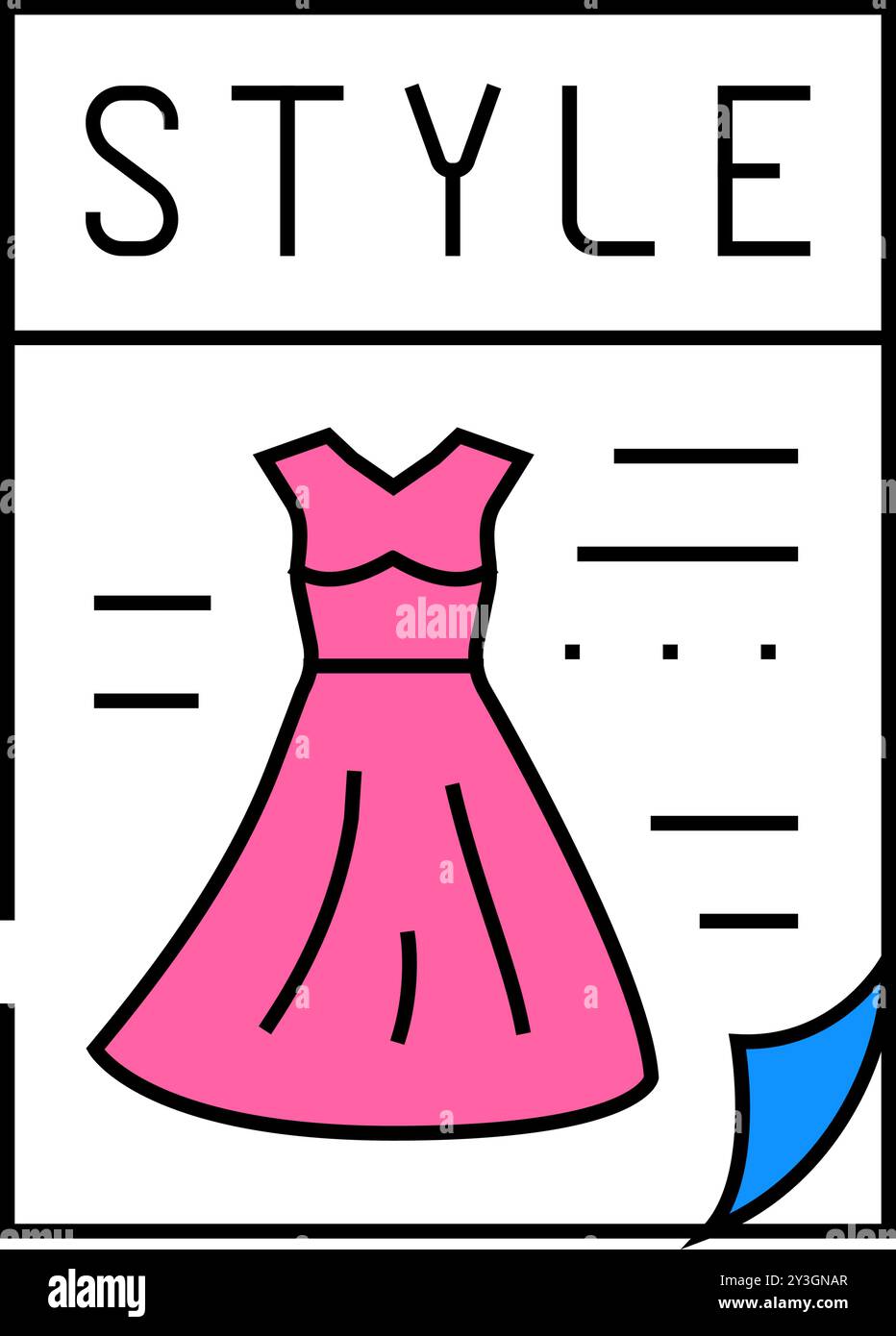 magazine style icon color illustration Stock Vector Image & Art - Alamy
