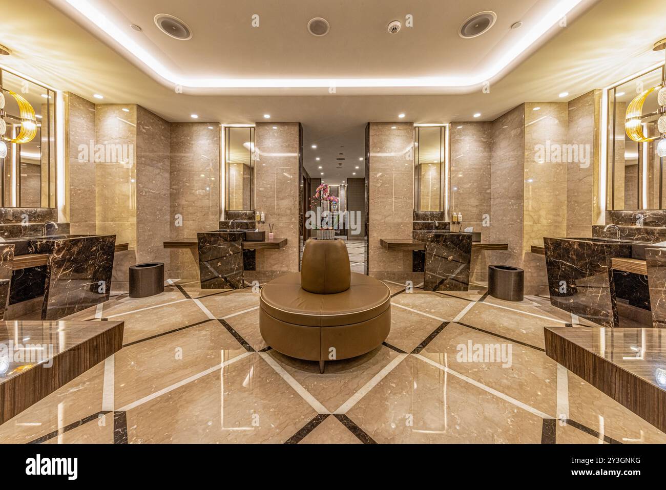 Istanbul Turkey 19 March 2024; Contemporary interior of luxury hotel ...