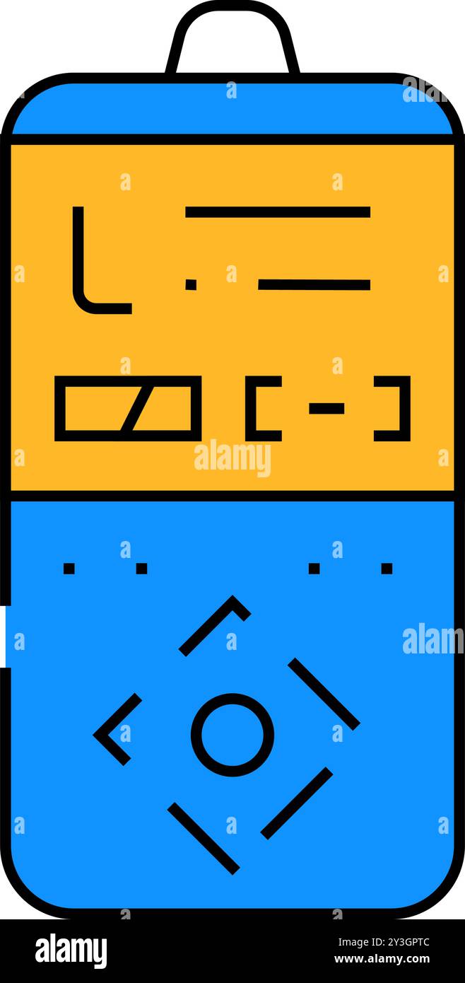 shutter release remote control icon color illustration Stock Vector ...