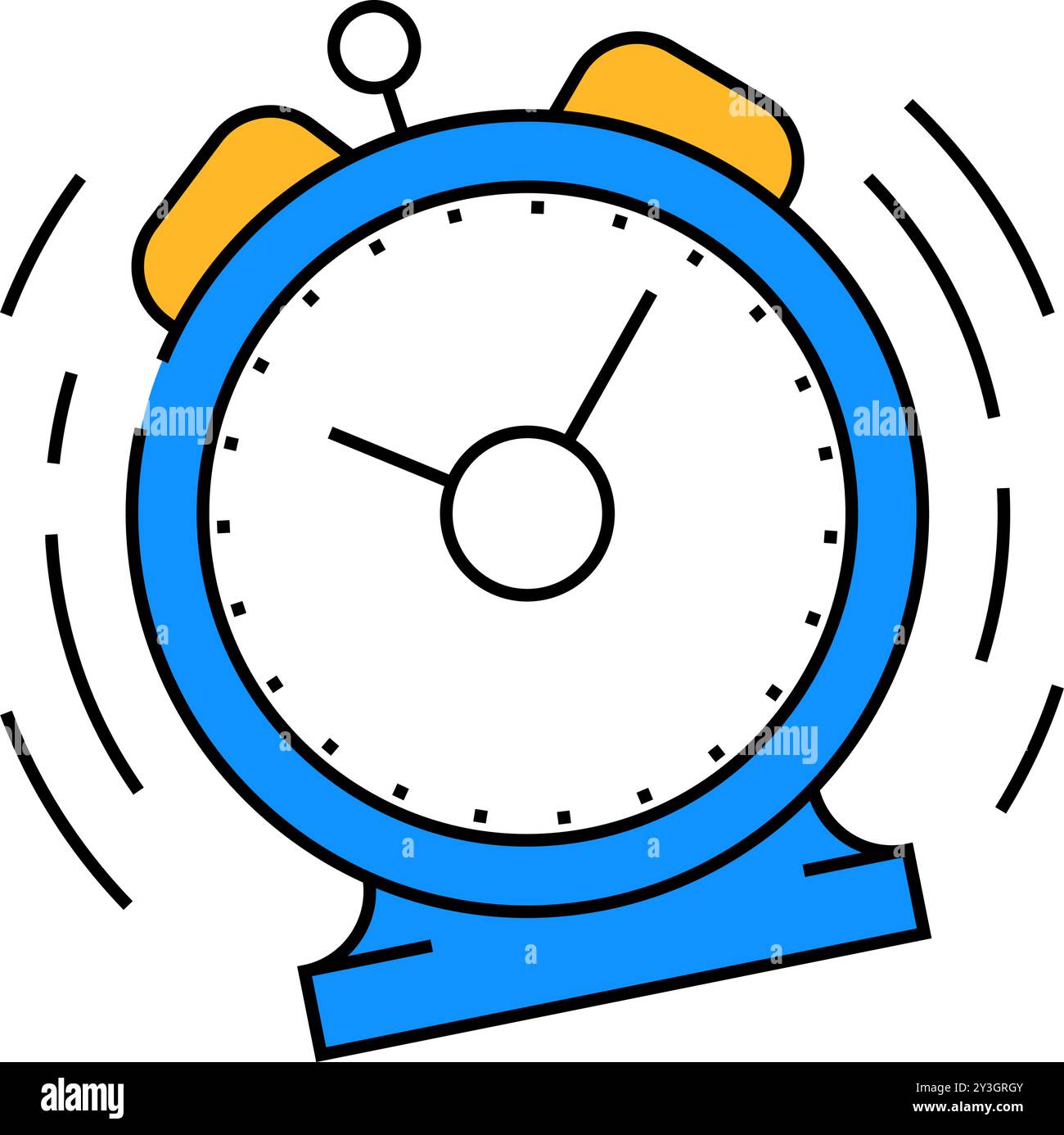 ringing alarm clock icon color illustration Stock Vector Image & Art ...