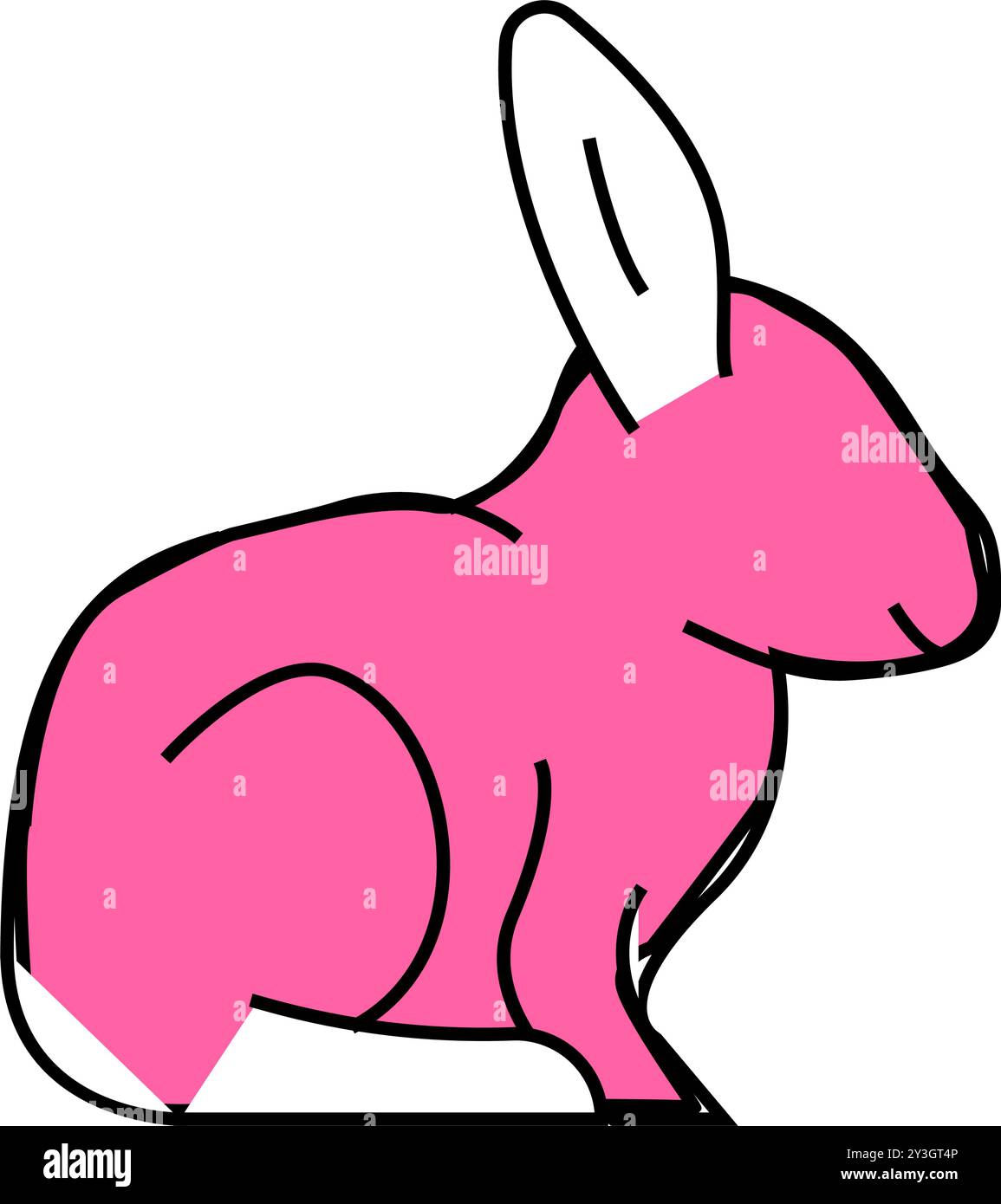 rabbit farm animal icon color illustration Stock Vector Image & Art - Alamy