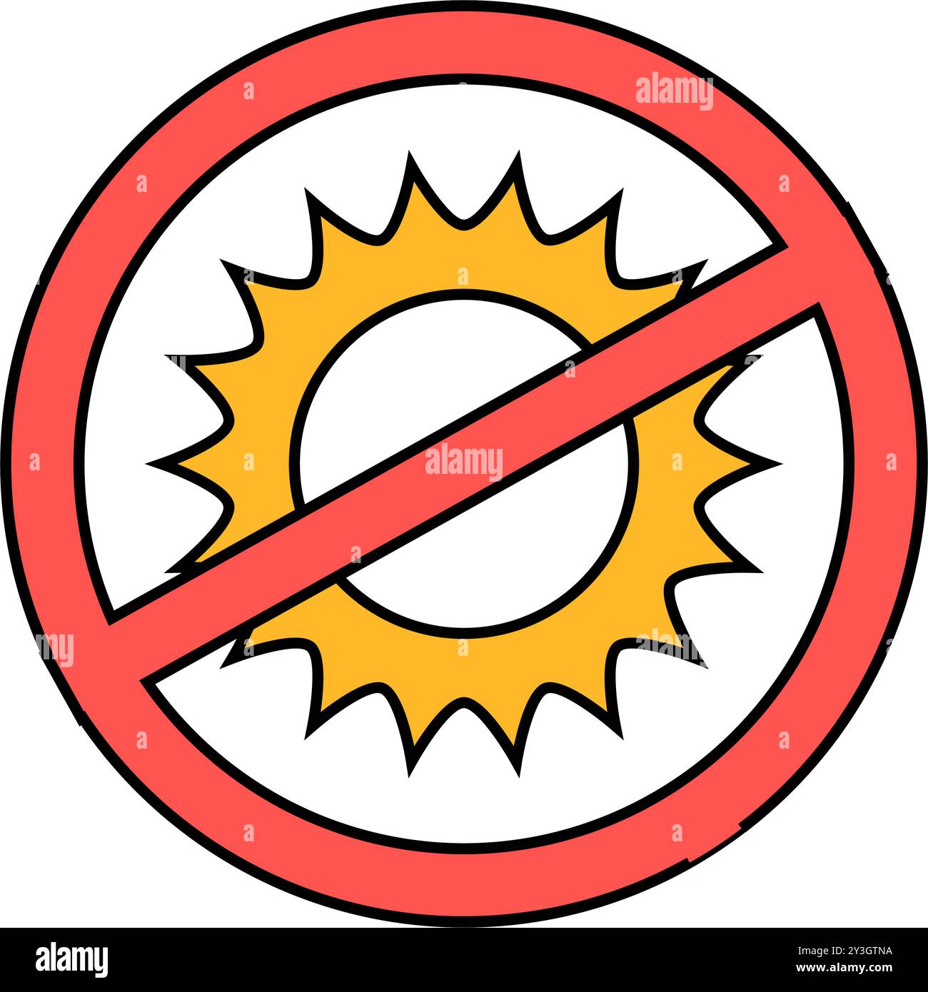 protect from sun rays icon color illustration Stock Vector Image & Art ...