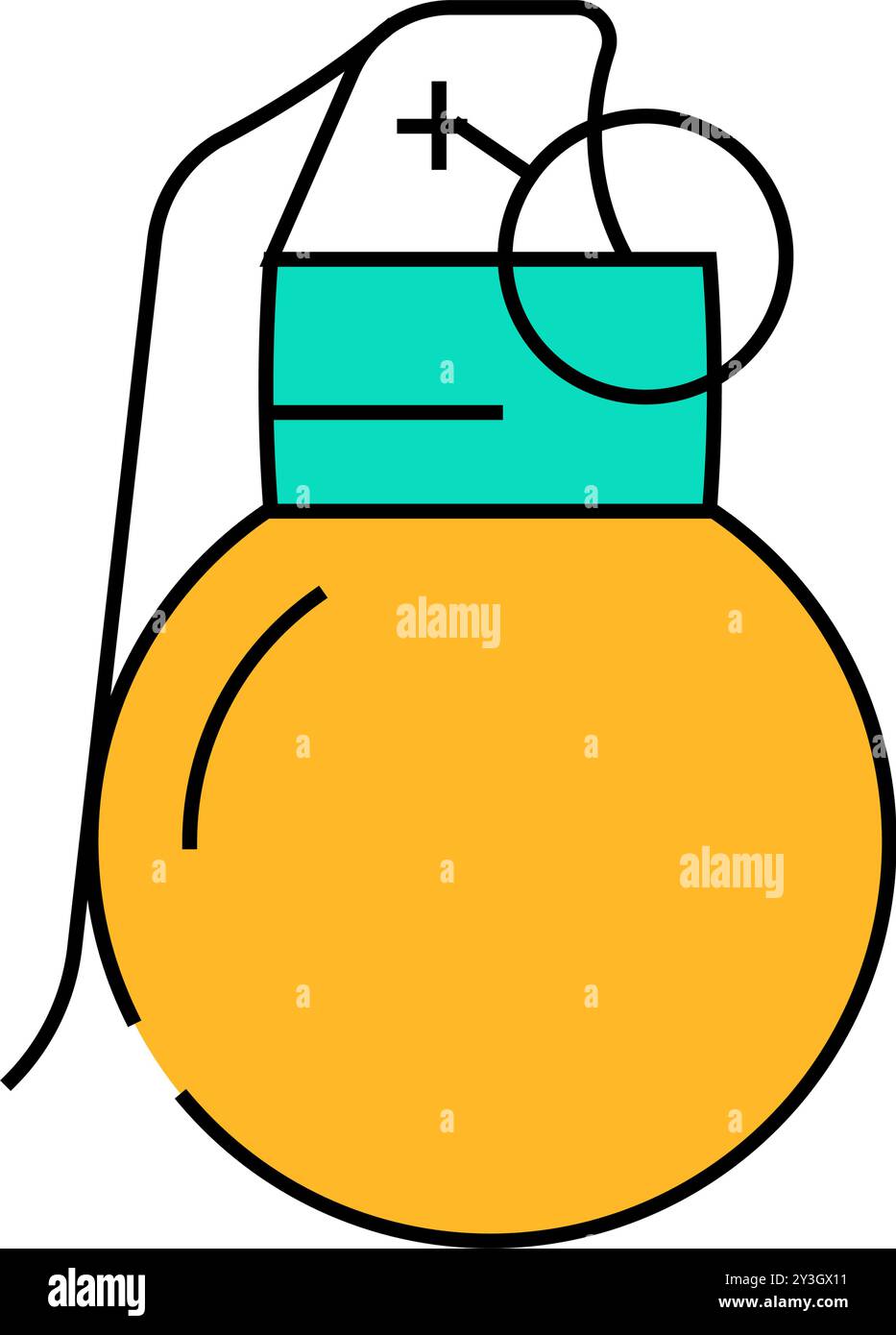 grenade military icon color illustration Stock Vector Image & Art - Alamy