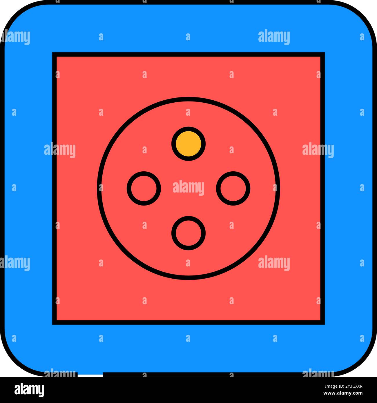 cee 7 5 socket icon color illustration Stock Vector Image & Art - Alamy