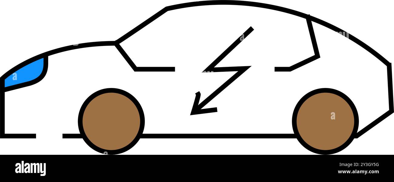 Electric sport coupe car Stock Vector Images - Alamy