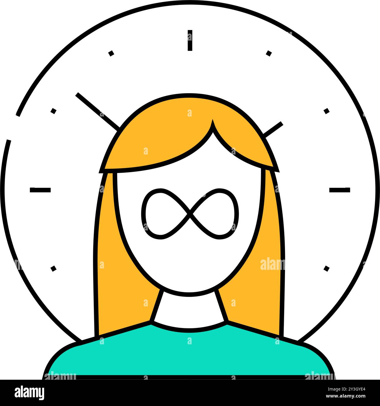 lack-of-sense-of-time-icon-color-illustration-stock-vector-image-art