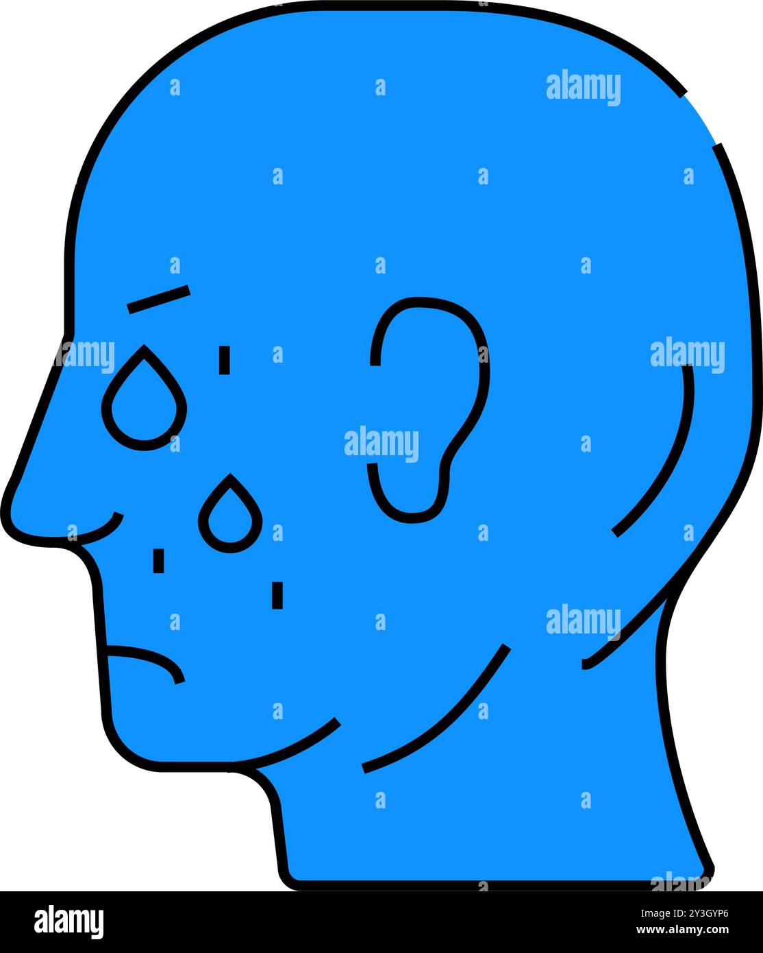 tears problem icon color illustration Stock Vector Image & Art - Alamy