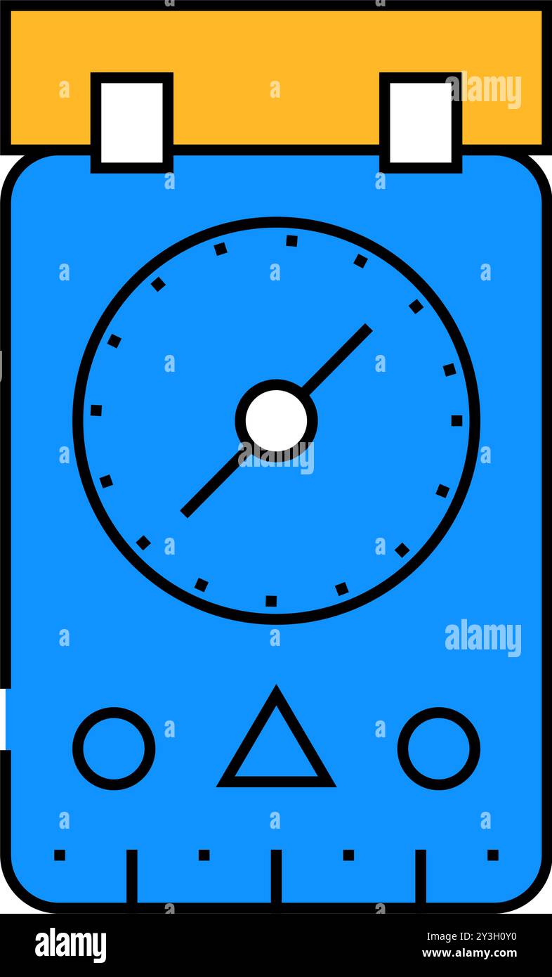 compass tool icon color illustration Stock Vector Image & Art - Alamy