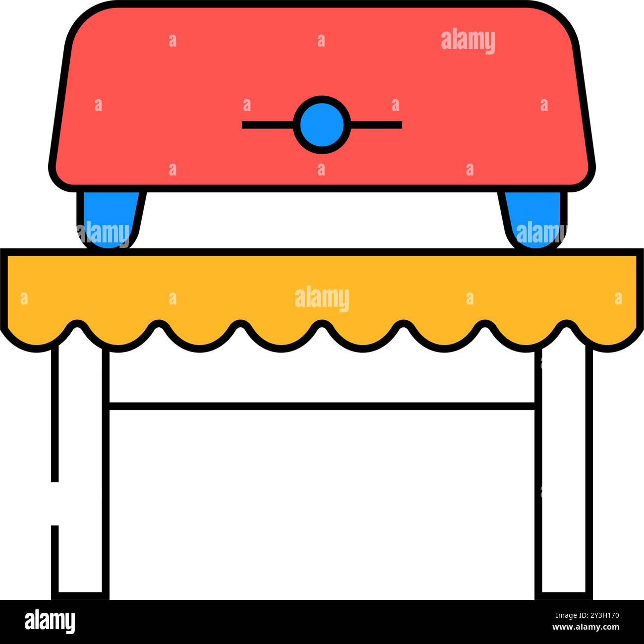 bread toaster equipment icon color illustration Stock Vector Image ...
