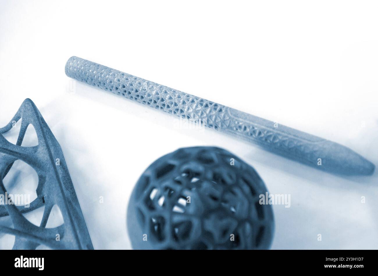 Object printed on a 3D printer from molten plastic powder. Model ...