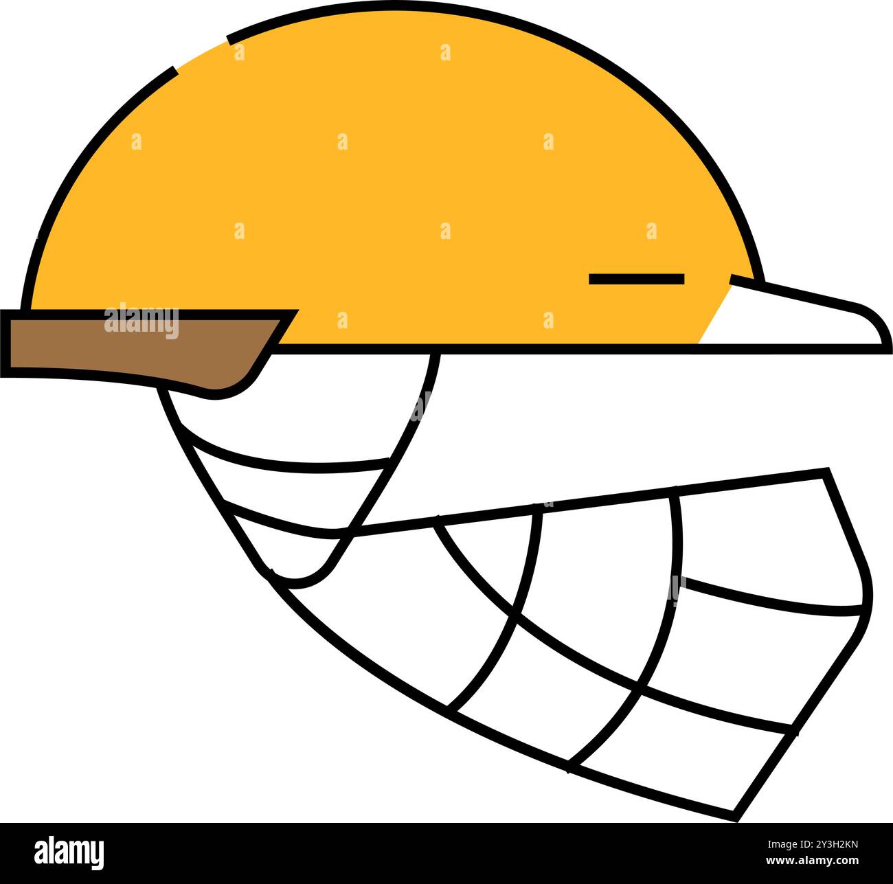 helmet cricket player head protect accessory icon color illustration ...