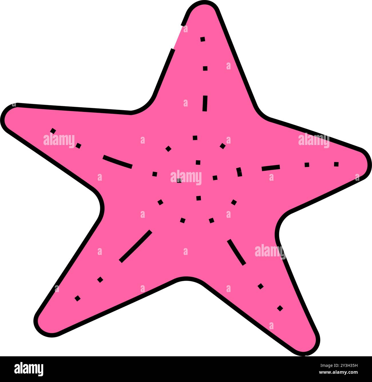 starfish marine animal icon color illustration Stock Vector Image & Art ...