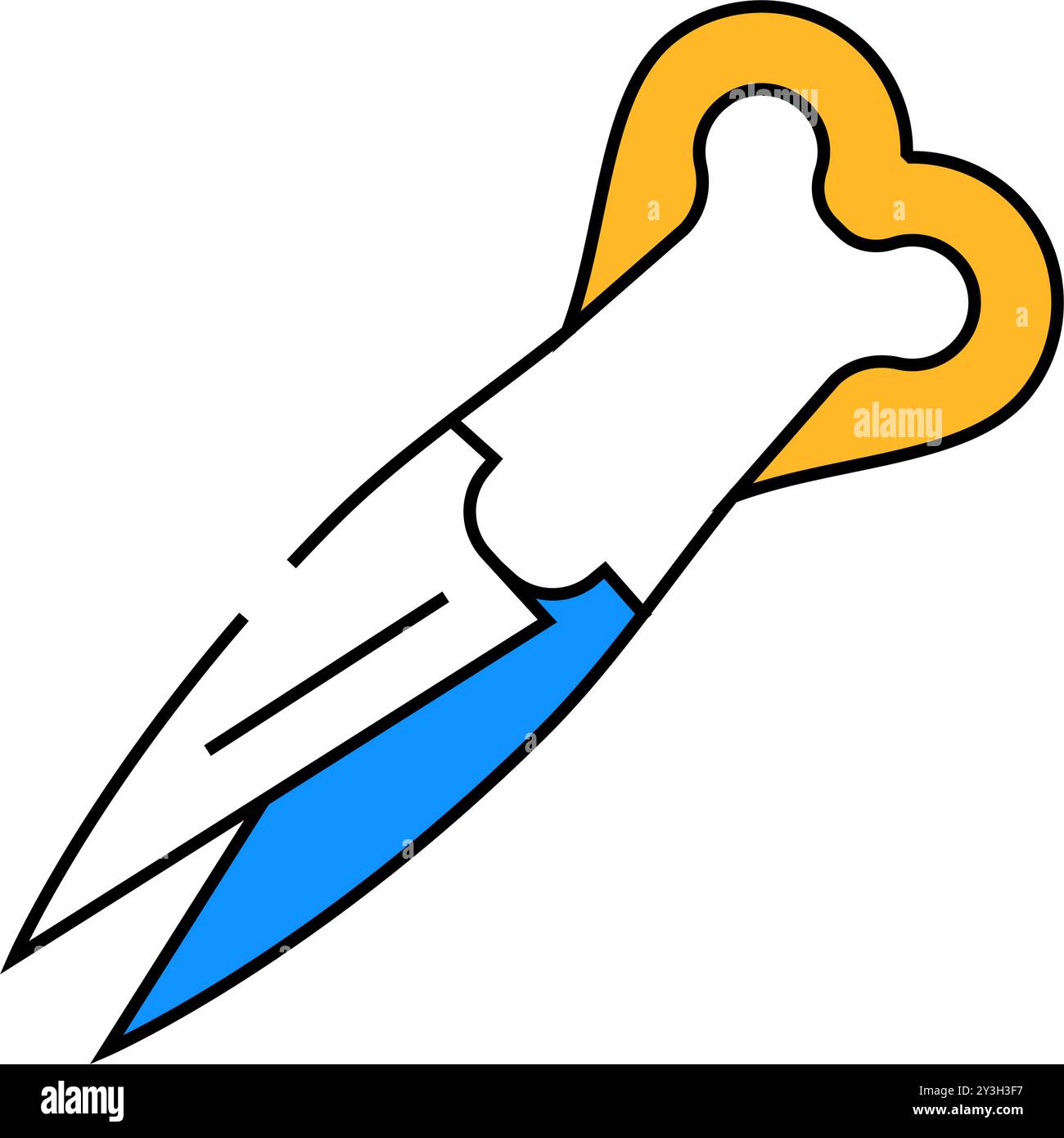 scissors garden accessory icon color illustration Stock Vector Image ...