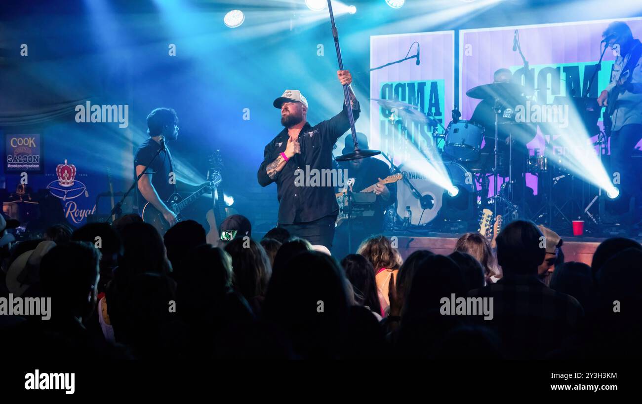 Edmonton, Canada. 12th Sep, 2024. Andrew Hyatt performs at CCMA Housel as part of the 2024 Canadian Country Music Week at Cook County Saloon in Edmonton. (Photo by Ron Palmer/SOPA Images/Sipa USA) Credit: Sipa USA/Alamy Live News Stock Photo