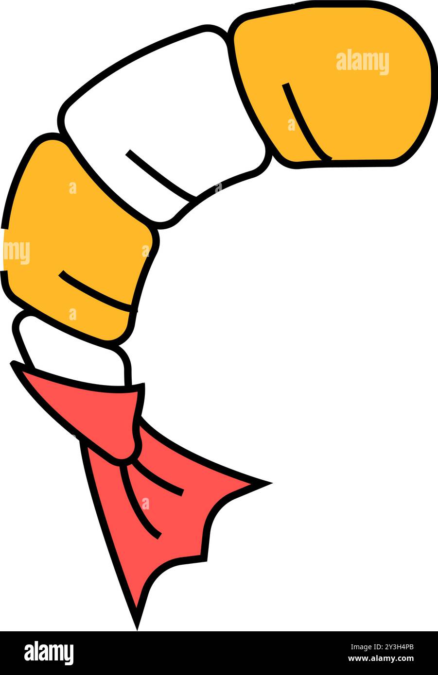 Frozen shrimp in refrigerator Stock Vector Images - Alamy