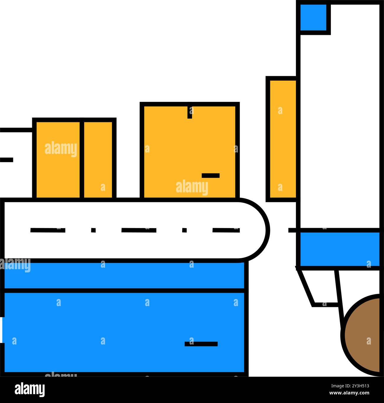 autoloading in truck wholesale icon color illustration Stock Vector ...
