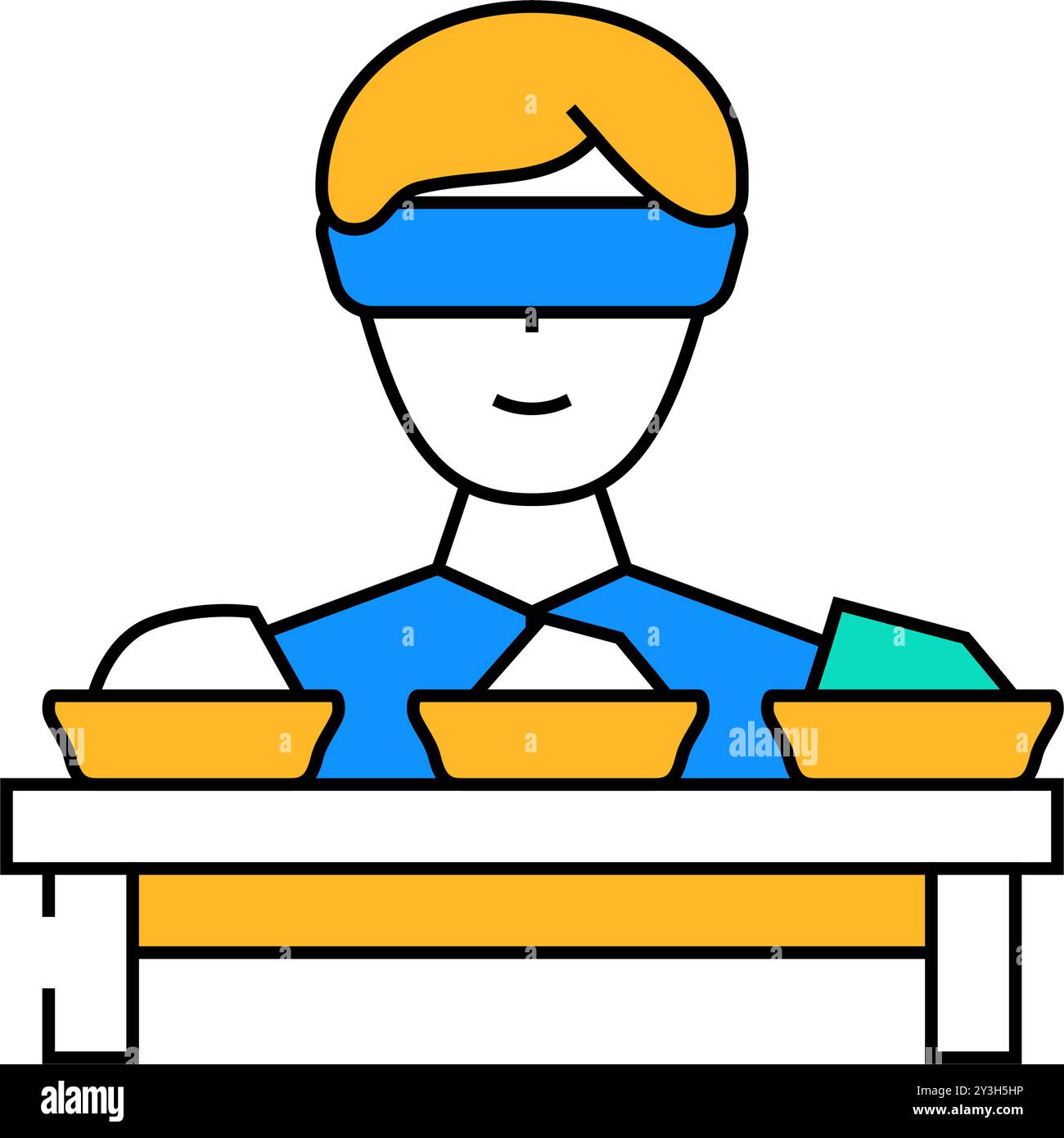 blind testing icon color illustration Stock Vector Image & Art - Alamy