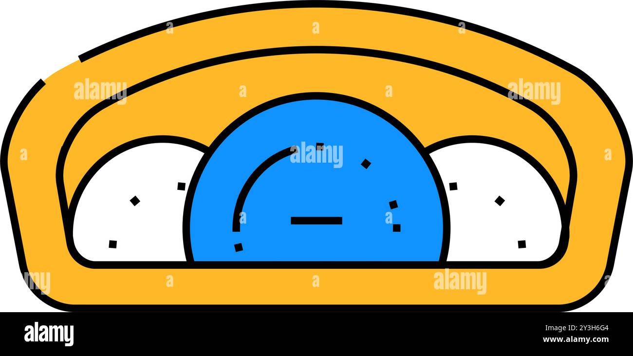 speedometer car icon color illustration Stock Vector Image & Art - Alamy